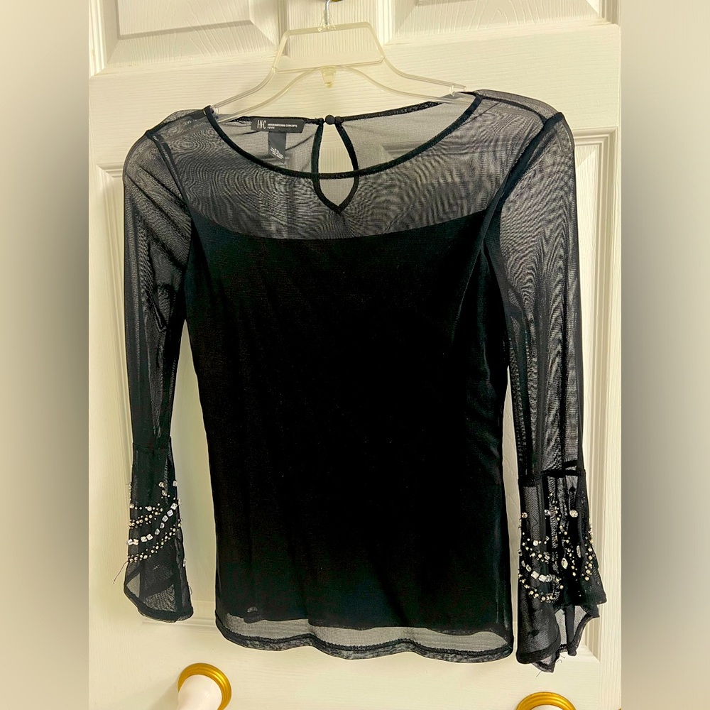 Inc Black Dressy Top- Size-PS